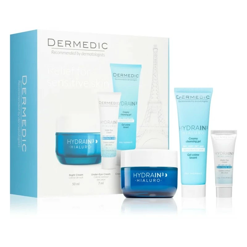 DERMEDIC HYDRAIN 3 COFF CREME NUIT 50ML+ MINIATURE 