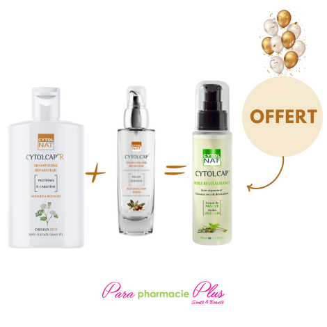  CYTOLNAT CYTOLCAP R SHAMP REPARATUER 200ML+CYTOLNAT CYTOLCAP SERUM 50 ML+CYTOLCAP HUILE REVITALISANTE 50ML 