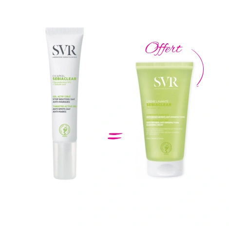  SVR SEBIACLEAR CICAPEEL 15ML+ GEL SEBIACLEAR 55ML OFFERT  