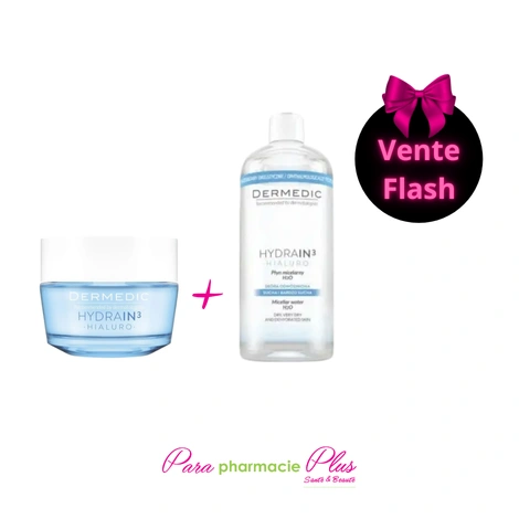 DERMEDIC HYDRAIN 3 CREME GEL+EAU MICELLAIRE 500ML 