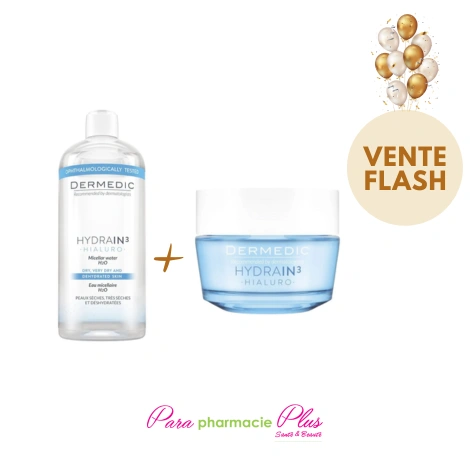  DERMEDIC HYDRAIN 3 CREME GEL+EAU MICELLAIRE 500ML 