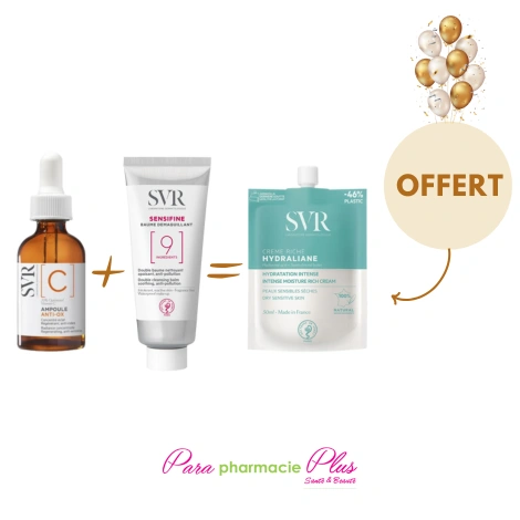 SVR PACK AMPOULE C + SVR SENSIFINE BAUME DEMAIQUILLANT 100G+SVR HYDRALIANE CREME RICHE 50ML OFFERTE 
