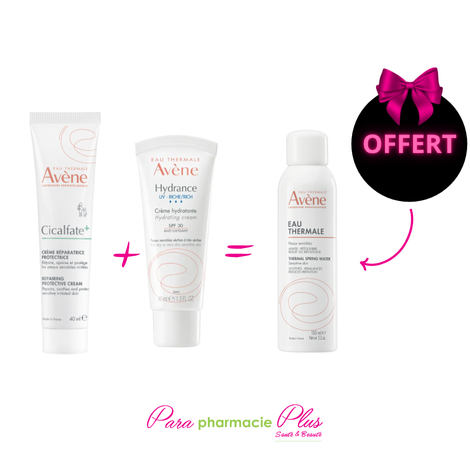  AVENE PACK CICALFATE 40ML+HYDRANCE UV RICHE+ETA 150ML OFFERT 