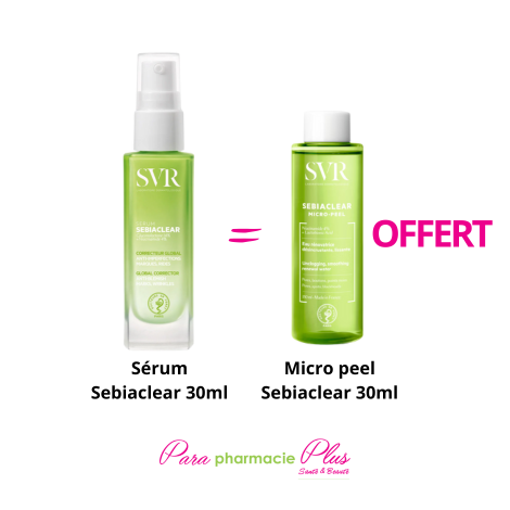 SVR SEBIACLEAR SERUM 30ML + MINI MICRO PEEL 30ML OFFERT 