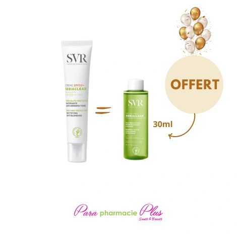 SVR SEBIACLEAR CREME SPF50+ 40ML NEW + MINI MICRO PEEL 30ML OFFERT 