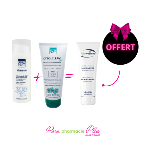  CYTOLSELENIUM + CYTOLCLEAN GEL  NETTOYANT +HYDRAVASELINE OFFERTE 