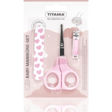  TITANIA  BOX SET MANUCURE BEBE  3 PIECES BLEU 