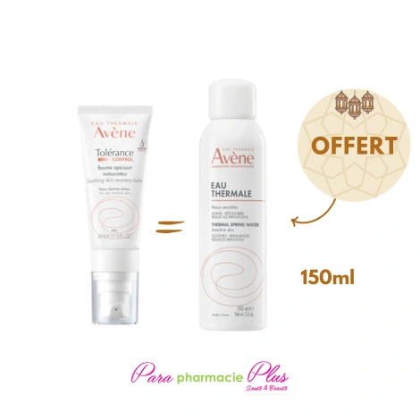  AVENE TOLERANCE CONTROL BAUME 40ML +AVENE EAU THERMALE 150 ML  