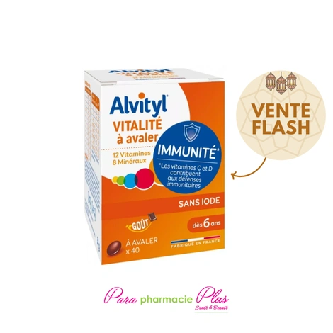  ALVITYL COMPRIME VITAMINES+MINERAUX+OLIGO BT/40 