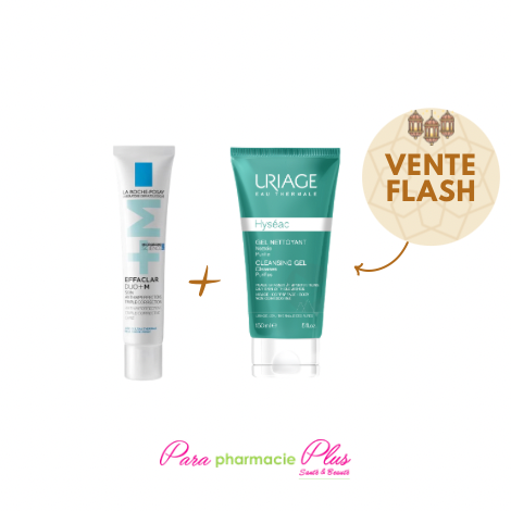  LA ROCHE POSAY EFFACLAR DUO + M 40ML + URIAGE HYSEAC GEL NETTOYANT 150ML  