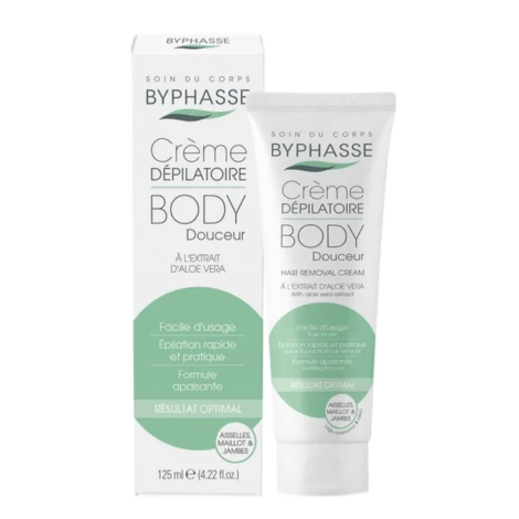  BYPHASSE CREME DEPILATOIRE ALOE VERA 125ML 