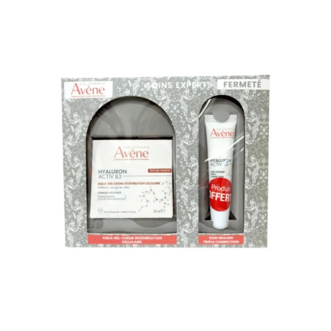  AVENE HYALURON ACTIV B3 AQUA GEL CREME 50ML + CONTOUR DES YEUX OFFERT  