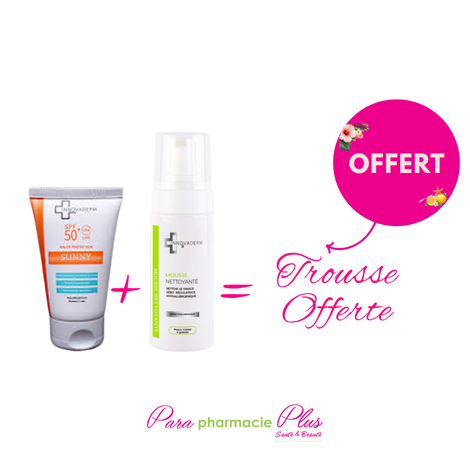  INNOVADERM SUNNY LAIT SOLAIRE 50+150ML + INNOVADERM MOUSSE NETTOYANTE P MIXTES/GRASSE 150ML OFFERT 