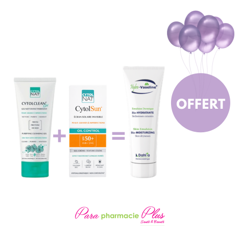  CYTOLSUN OIL CONTROLE+CYTOLCELAN GEL+HYDRAVASELINE OFFERTE 