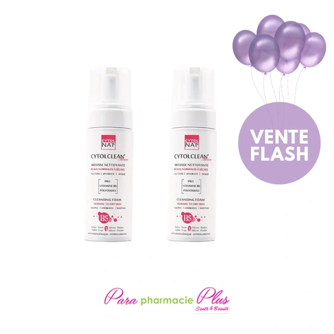 CYTOLNAT CYTOLCLEAN MOUSSE PEAU NORMAL / SECHE 150ML LOT DE 2  