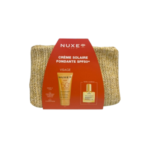  TROUSSE NUXE SUN CREME SOLAIRE FONDANTE ANITE 50+ + HUILE PRODIGIEUSE 10ML  