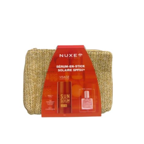  TROUSSE NUXE SUN SERUM EN STICK SOLAIRE SPF50+ + HUILE PRODIGIEUSE FLORALE 10ML  