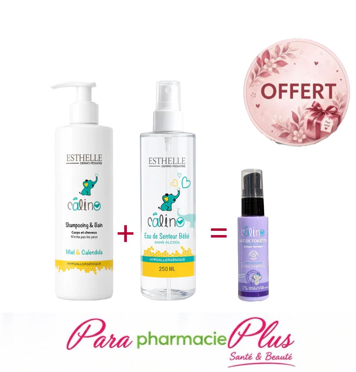  COFFRET CALINO SHAMPOOING CORPS & CHEVEUX 500ML + CALINO EAU DE SENTEUR 250 ML + MINIATURE OFFERT