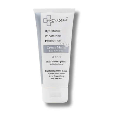  INNOVADERM CREME ECLAIRCISSANTE MAINS SPF30 100ML +  LE 2EME OFFERT  
