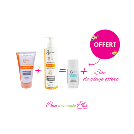  INNOVADERM COFFRET: SUNNY LAIT SOLAIRE + CREME DE CHEVEUX SPF50  + 