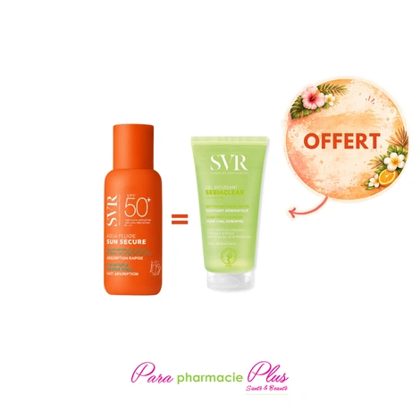  SVR SUN SECURE AQUA FLUIDE 50ML+MINI GEL 55ML OFFERT