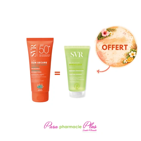  SVR SUN SECURE LAIT 250 ML SPF 50++ SVR TOPIALIYSE GEL 55ML OFFERT