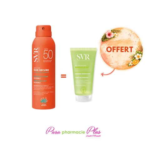  SVR SUN SECURE BRUME SPF 50 200ML + MINI GEL OFFERT