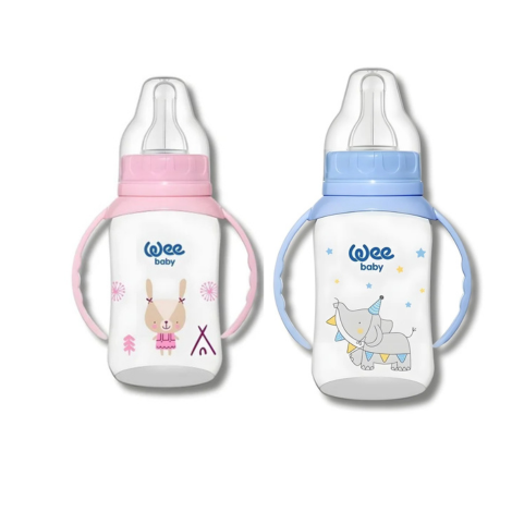  WEE BABY - BIBERON PP AVEC ANSES 6-18M 150 ML