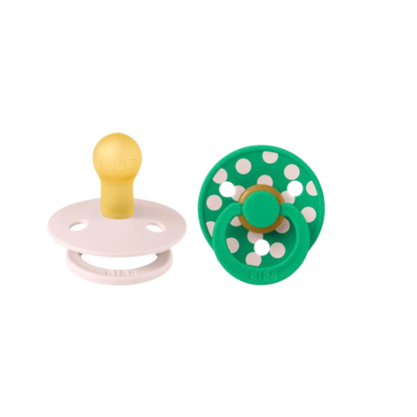  BIBS 02 SUCETTES COLOUR NATURAL – PETAL / CACTUS – TAILLE 1 (0 MOIS ET +)