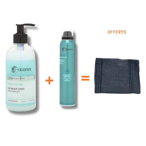  ALANIA PACK PIERRE DE SOLEIL : GEL LAVANT CORPS 350 ML + DÉODORANT PARFUMÉ SPRAY 200 ML