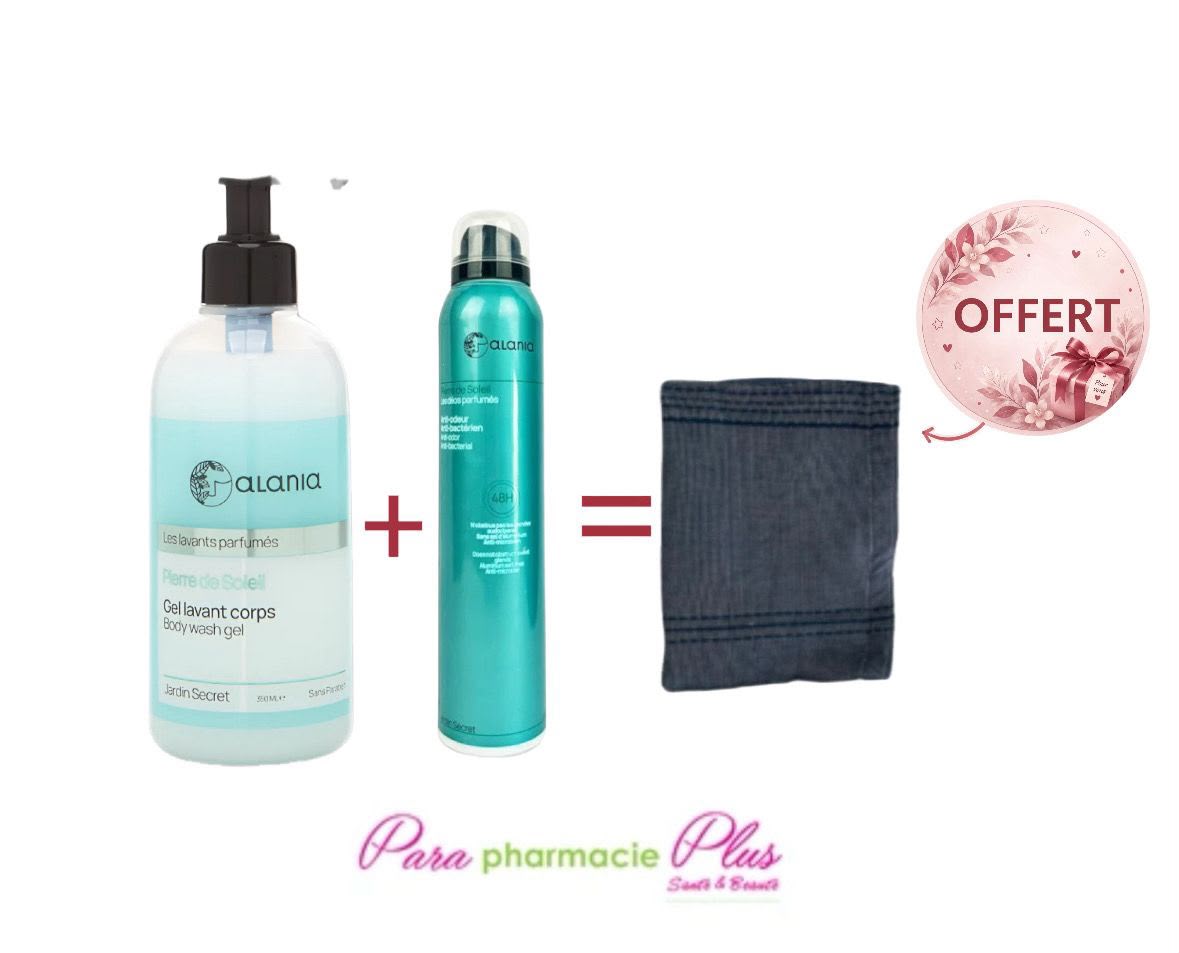  ALANIA PACK PIERRE DE SOLEIL : GEL LAVANT CORPS 350 ML + DÉODORANT PARFUMÉ SPRAY 200 ML