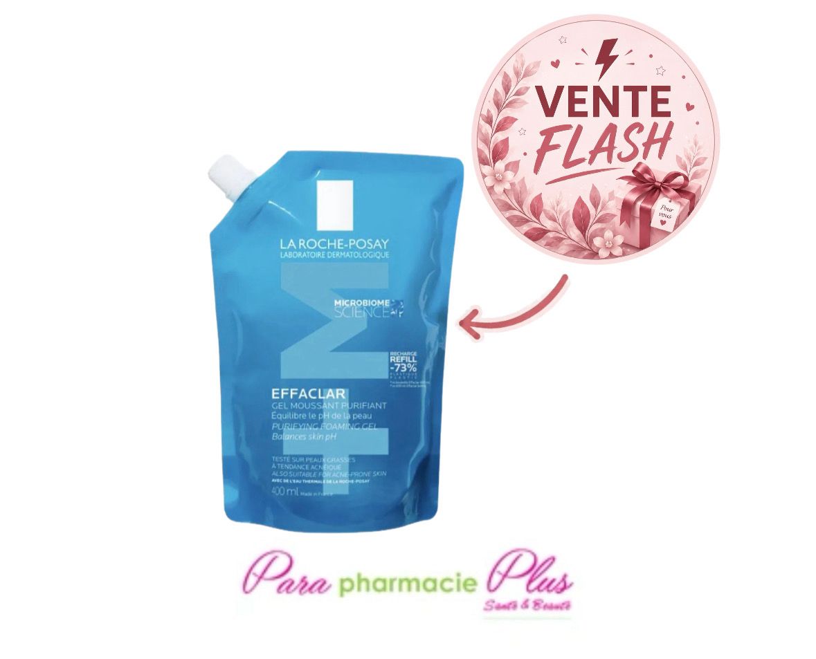  LA ROCHE-POSAY EFFACLAR GEL MOUSSANT PURIFIANT – RECHARGE 400 ML