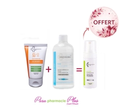  INNOVADERM COFFRET PEAU GRASSE : SUNNY LAIT SOLAIRE 50ML + EAU MICELLAIRE + MOUSSE NETTOYANTE OFFERTE OFFERTE
