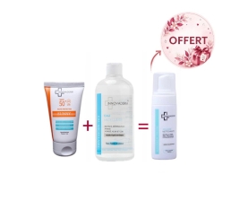  INNOVADERM COFFRET PEAU SECHE : SUNNY LAIT SOLAIRE 50ML + EAU MICELLAIRE + MOUSSE NETTOYANTE OFFERTE  OFFERTE 