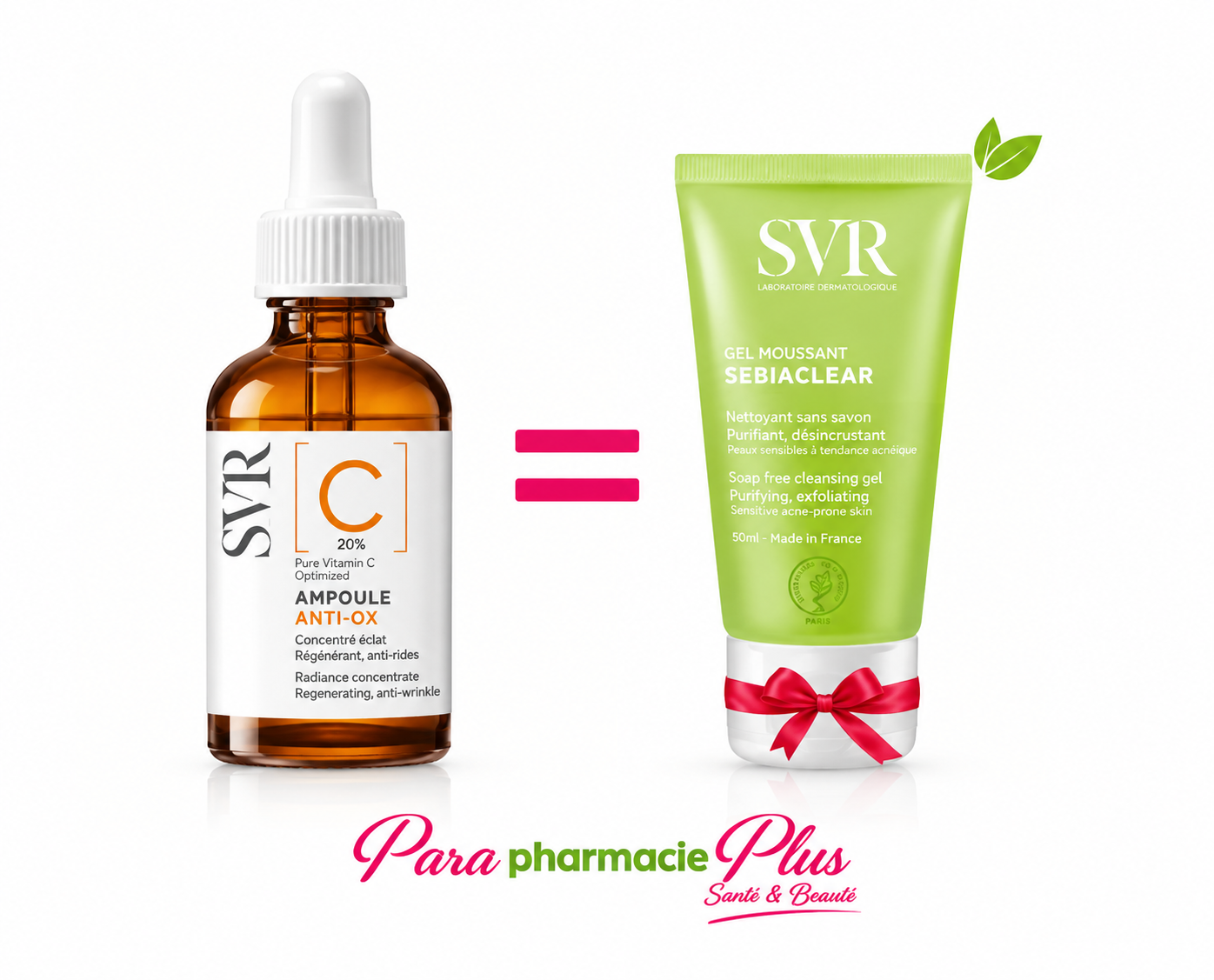  COFFRET SVR AMPOULE C + SEBIACLEAR GEL MOUSSANT 55ML OFFERT