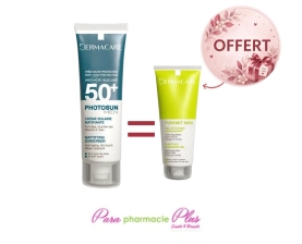  DERMACARE PHOTOSUN MEN SPF 50 + EAU MICELLAIRE 50 ML OU GEL NETTOYANT 50 ML OFFERT GEL NETTOYANT