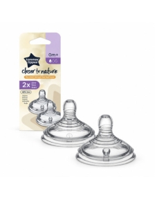  TOMMEE TIPPEE CLOSER TO NATURE 2 TETINES DEBIT LENT 0M+