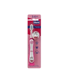  CHICCO Brosse A Dents 3-6 Ans - Hippopotame Fuchsia