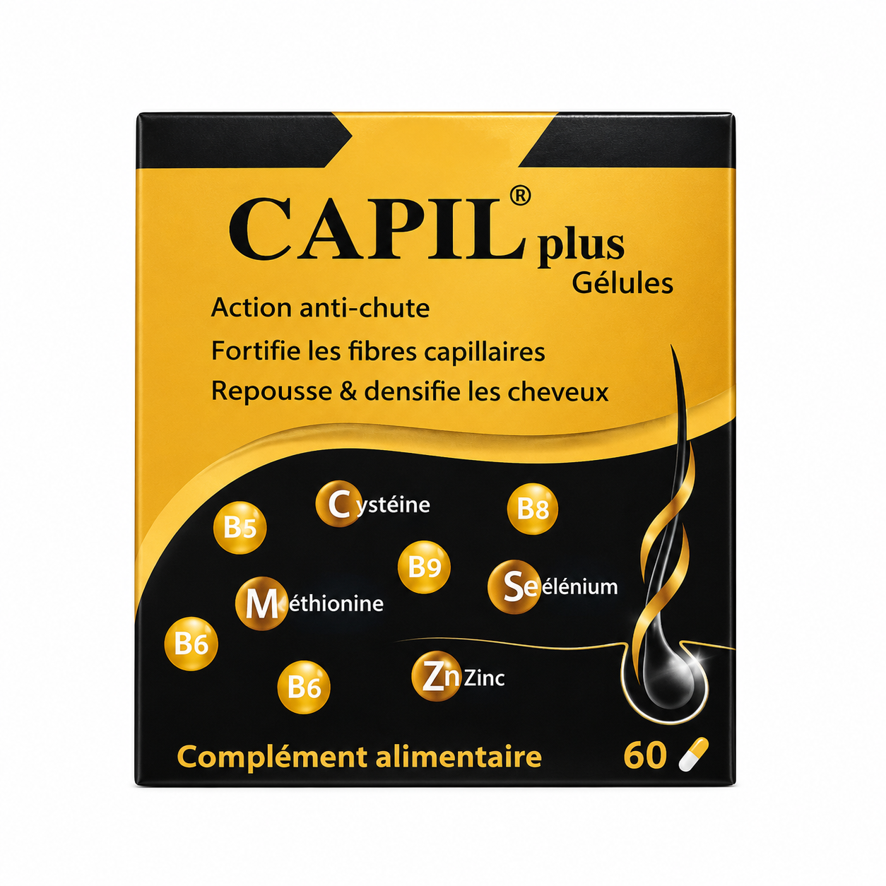  CAPIL PLUS ANTI-CHUTE CHEVEUX 60 GELULES