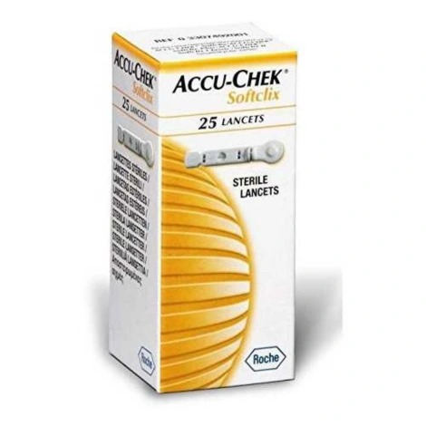  accuchek softclix lancettes 25 lancettes 
