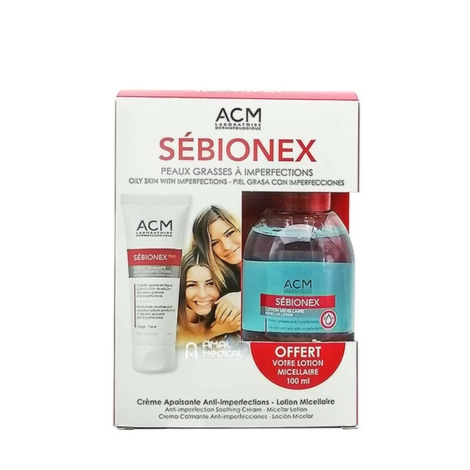  acm coffret sebionex trio + lotion micellaire grtuit