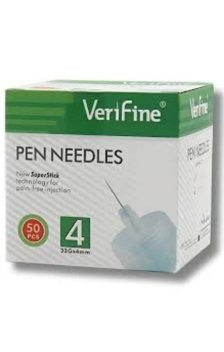  AIGUILLES VERIFINE STYLO 32G*4MM - BOÎTE DE 50
