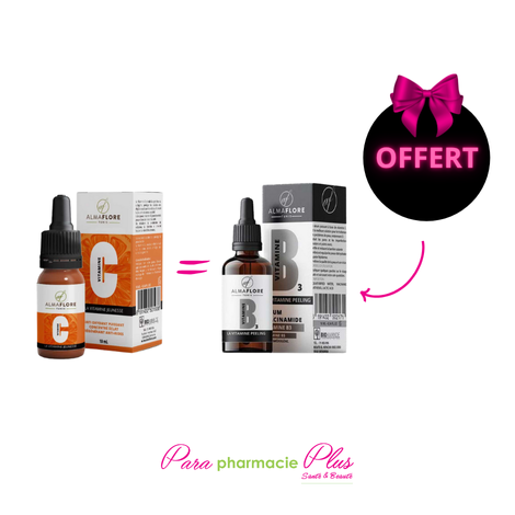  ALMAFLORE VITAMINE C 10 ML + ALMAFLORE VITAMINE B3 10ML OFFERT  