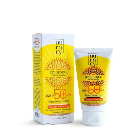  auracy joy of soul ecran solaire teintée beige spf50 50gr