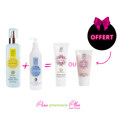  Auracy  Lait de corps hydratant full moon + Auracy Full Moon Brume Parfumee +CREME MAINS ROSE INDIENNE OU CREME PIEDS OFFERTS  