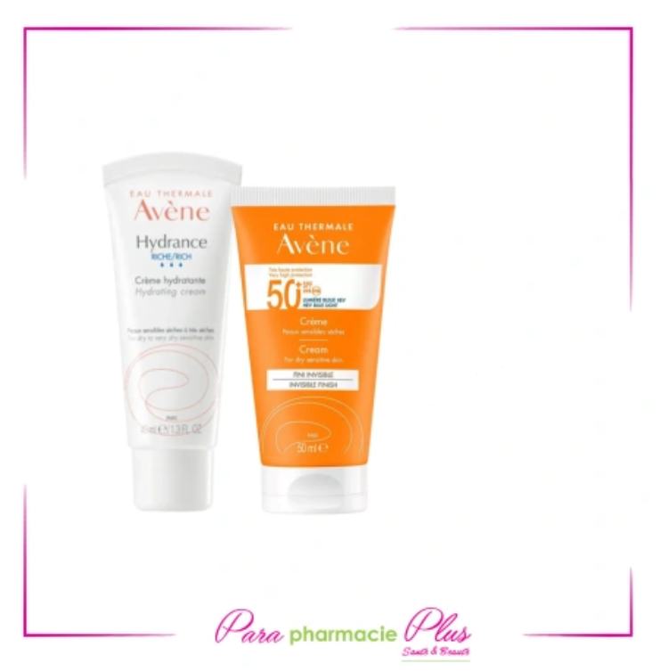  avene coffret hydrance riche+ creme confort+ sac de plage offert