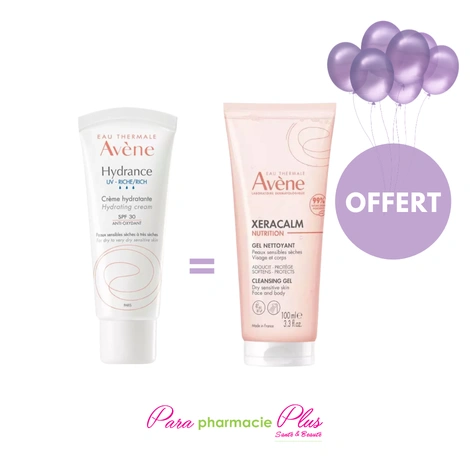  AVENE HYDRANCE UV RICHE + XEARACALM 100ML OFFERT  