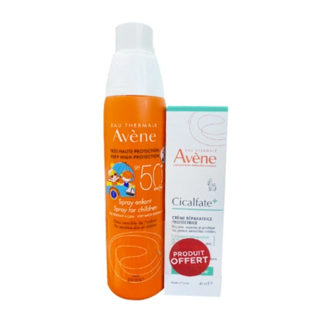  avene spray solaire kids spf50 200ml + creme cicalfate+ 40ml offerte
