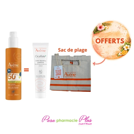  avene spray solaire kids spf50 200ml + creme cicalfate+ 40ml offerte