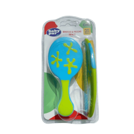  baby pur brosse et peigne space 0m+